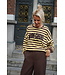 SWEATER MON CHERIE BRUIN/GEEL