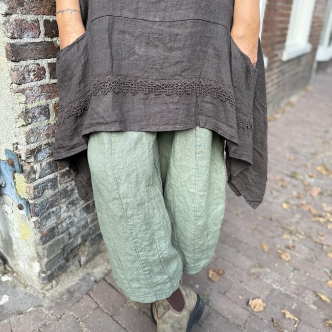 LINNEN BROEK EVI ARMY