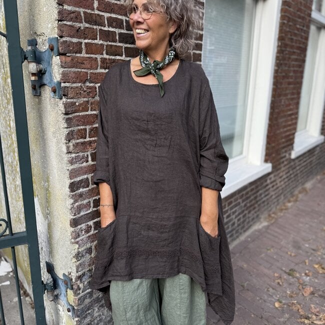 Moonshine LINNEN TUNIEK ZOE BRUIN