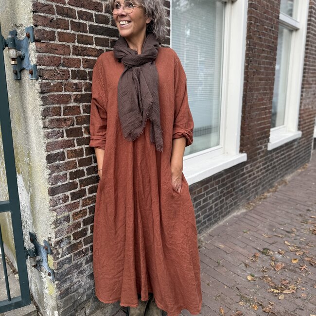 LINNEN JURK JUNA ROEST