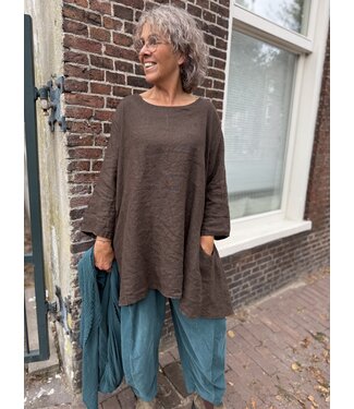 LINNEN TUNIEK BRUIN