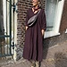 LINNEN JURK AUBERGINE