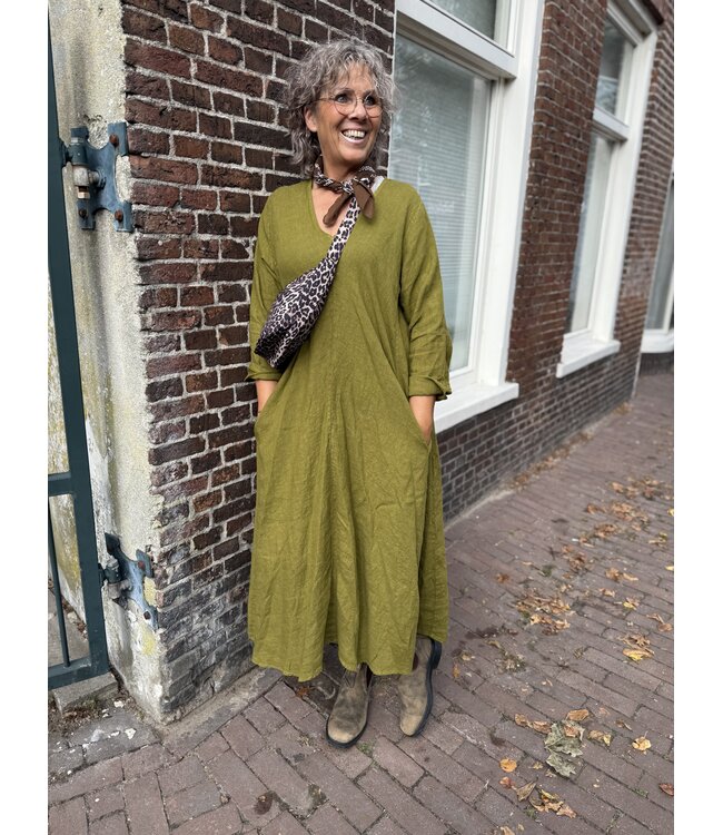 LINNEN JURK GROEN
