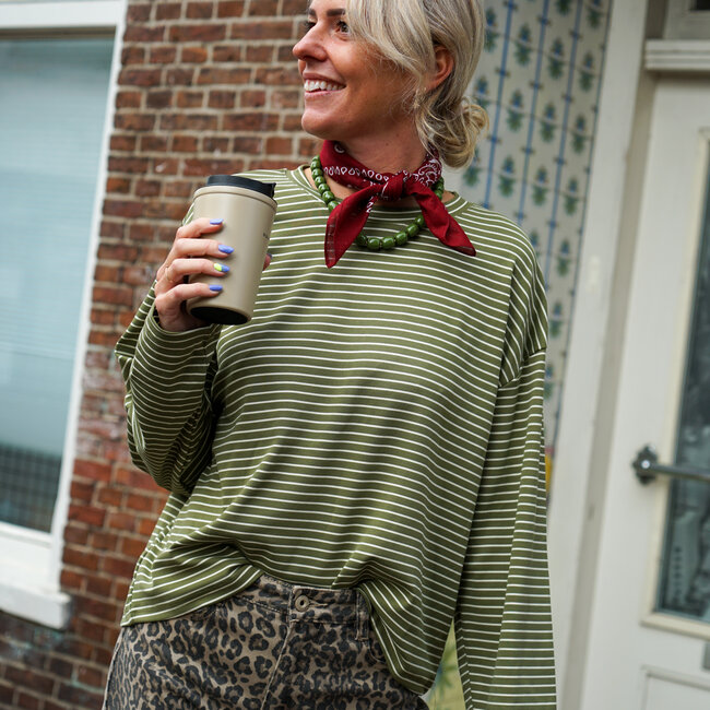 TOP STREEP GROEN