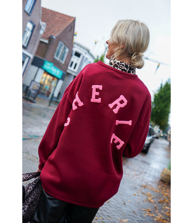 SWEATER CHERIE BURGUNDY