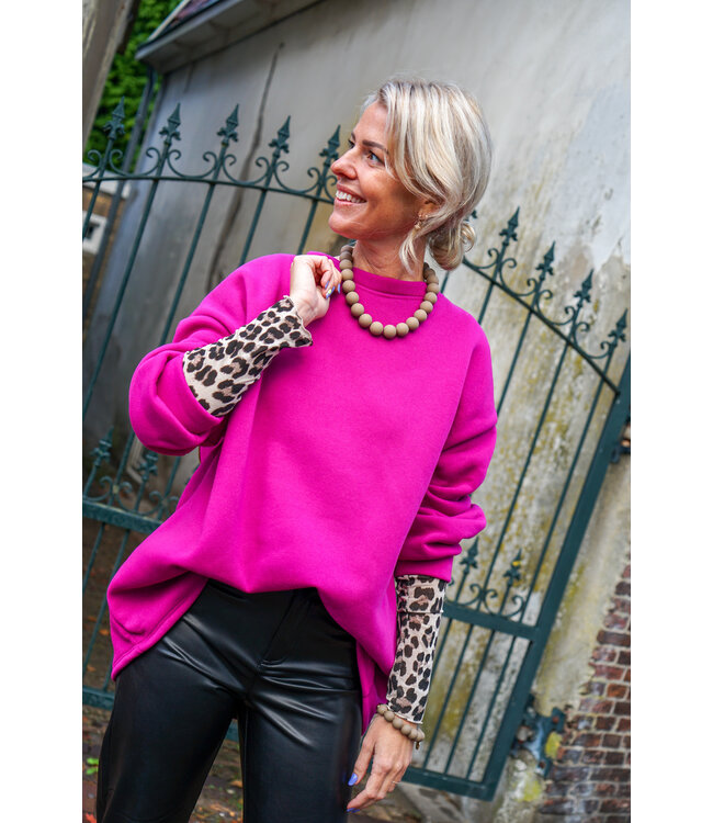 SWEATER CHERIE AUBERGINE