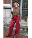 WIDE PANTS BURGUNDY