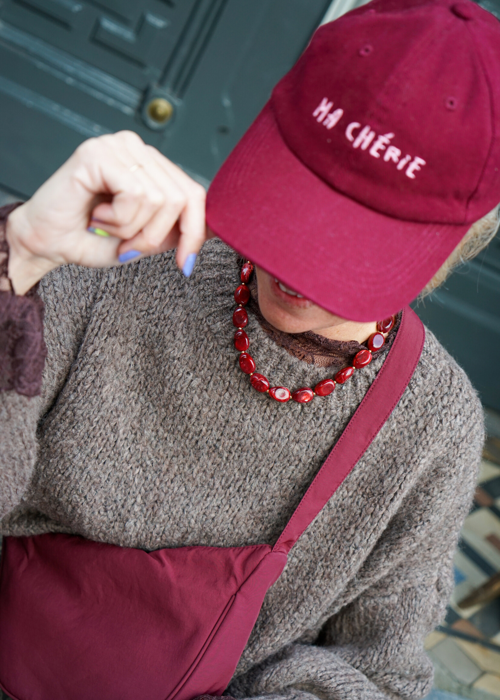 CROSSBODY BURGUNDY