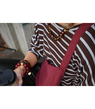 CROSSBODY BURGUNDY