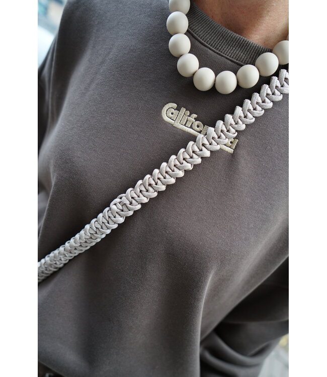 CHUNKY KETTING MAT BEIGE