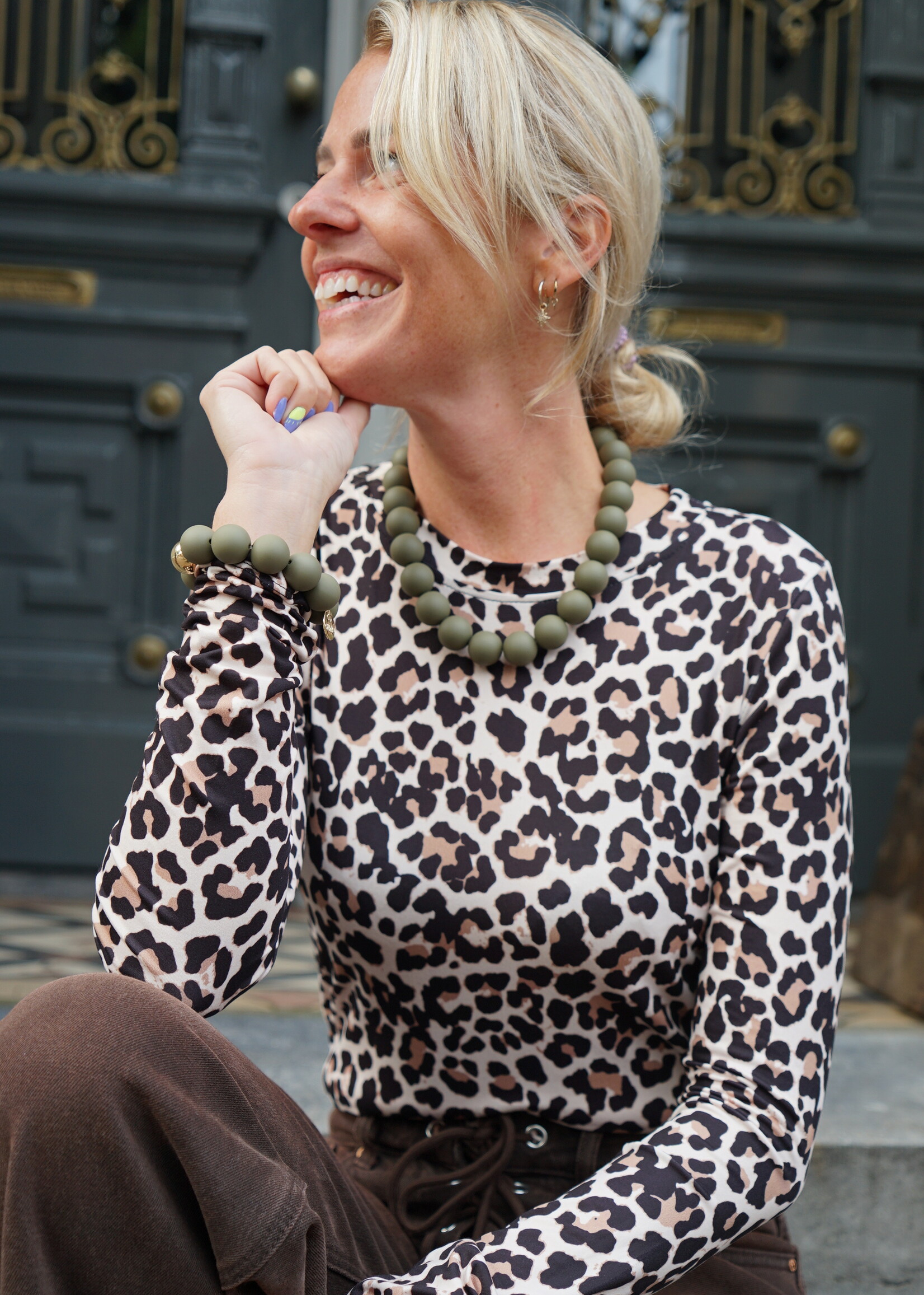 CHUNKY KETTING MAT GROEN