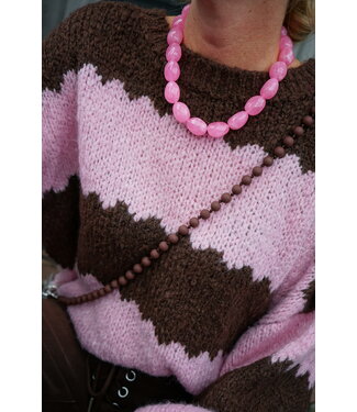 CHUNKY KETTING ROZE