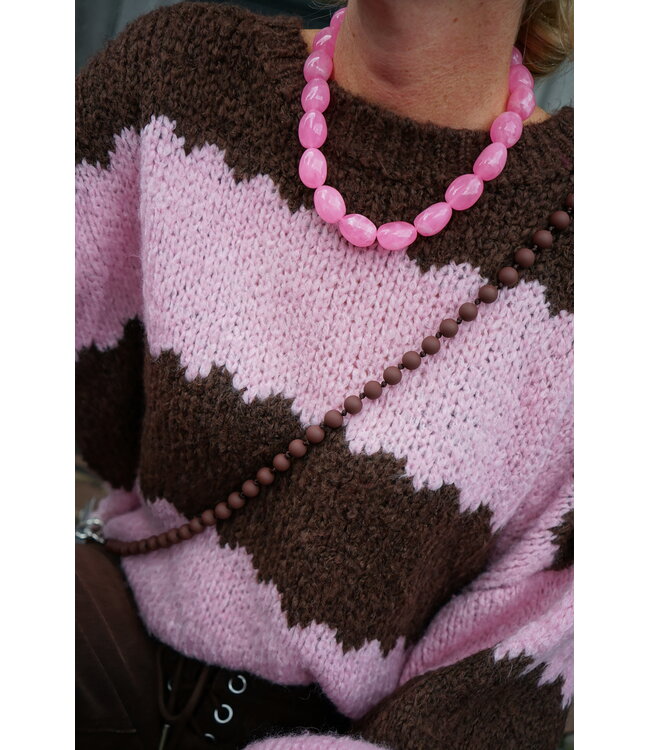 CHUNKY KETTING ROZE