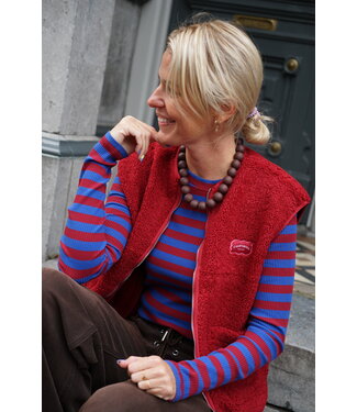 TEDDY GILET CALIFORNIA ROOD