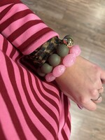 CHUNKY ARMBAND MAT GROEN