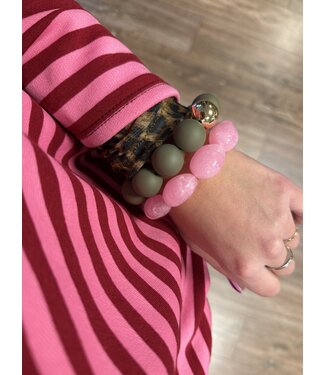CHUNKY ARMBAND MAT GROEN