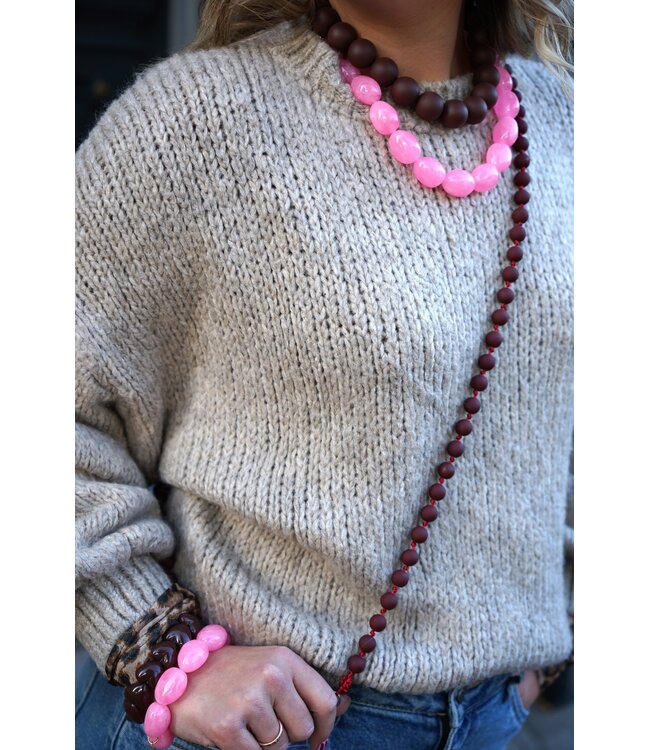 TELEFOONKOORD KRALEN BURGUNDY