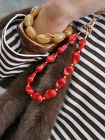 TELEFOONKETTING KRALEN BURGUNDY