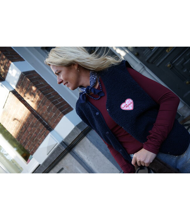 GILET HART DONKERBLAUW