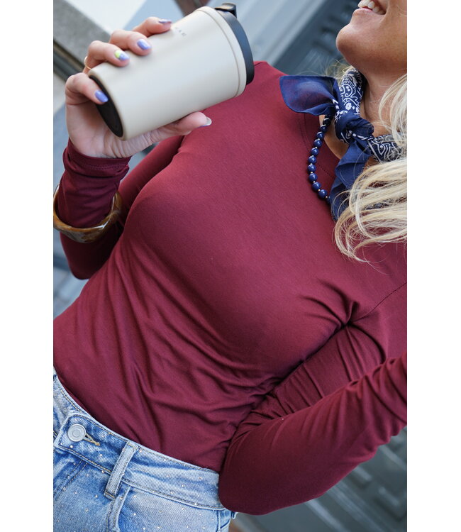 BASIC TOP BURGUNDY