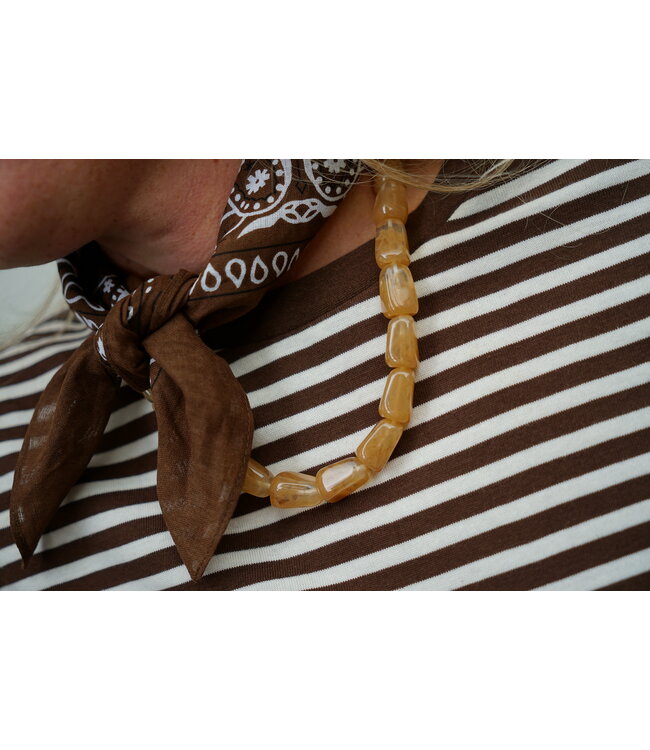 TOP STREEP BRUIN WIT