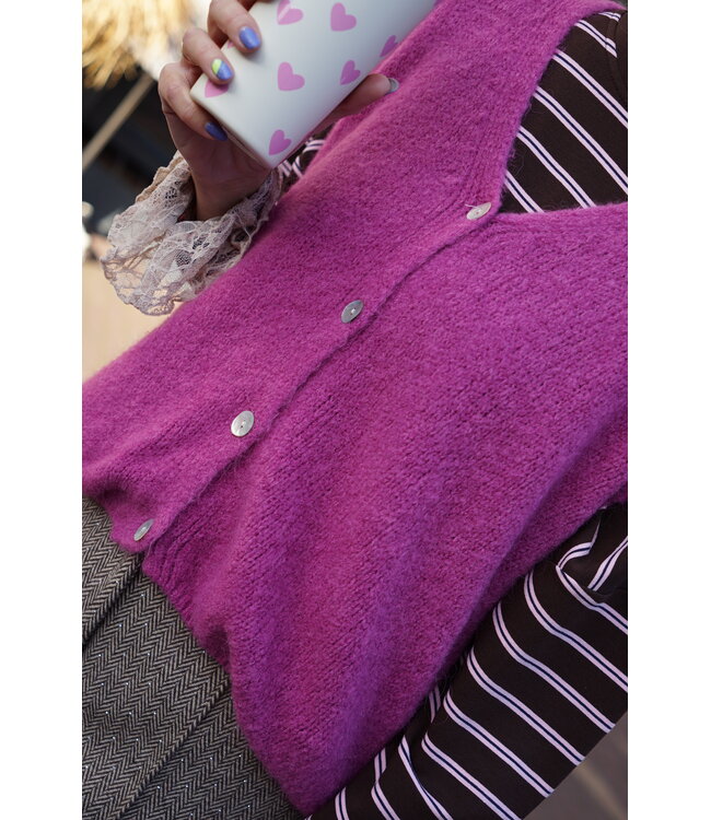 GEBREID GILET ROZE