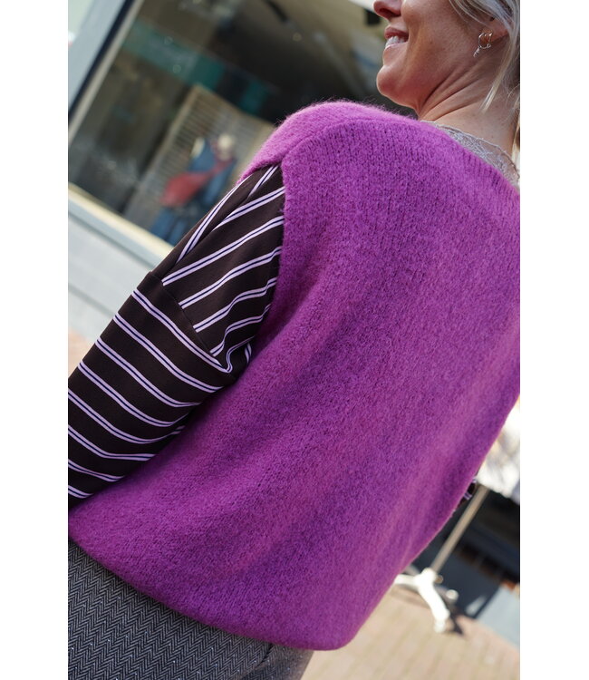 GEBREID GILET ROZE