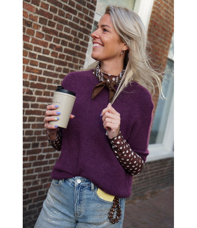 TOP ALPACA AUBERGINE