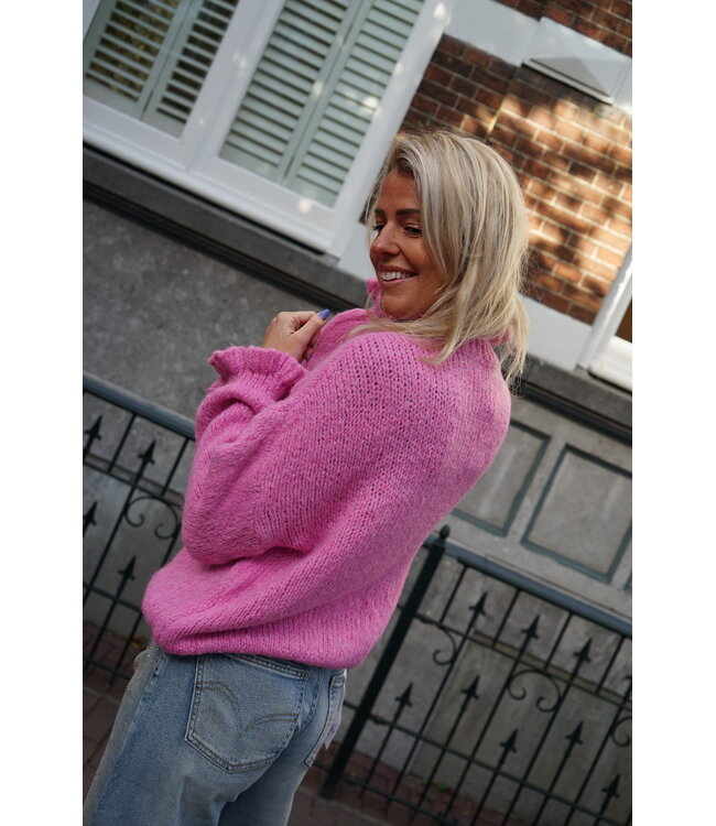 TRUI MET RUFFLE ROZE