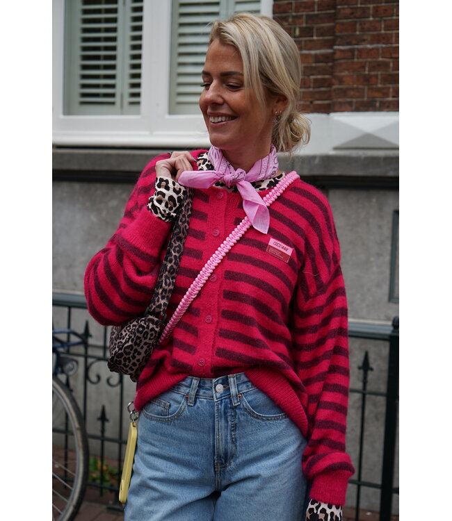 STREEP VEST FUCHSIA VINTAGE