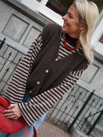 GEBREID GILET BRUIN