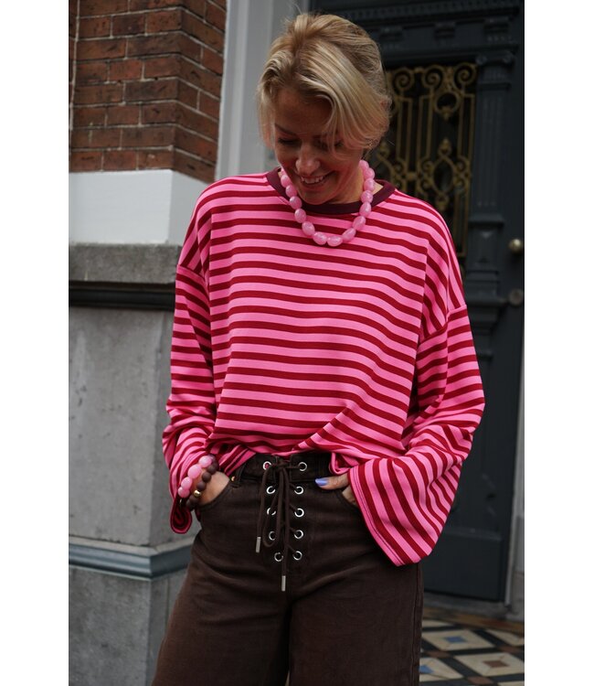 STREEP TOP ROOD ROZE