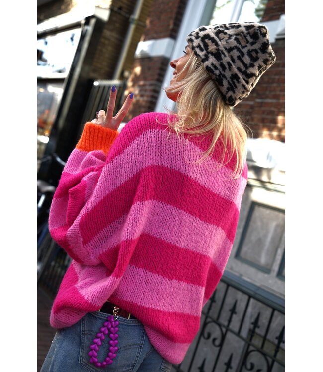 STREEP TRUI ROZE ORANJE