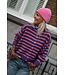STREEP VEST PAARS  ROZE