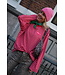 OVERSIZED STREEP TOP ROOD ROZE