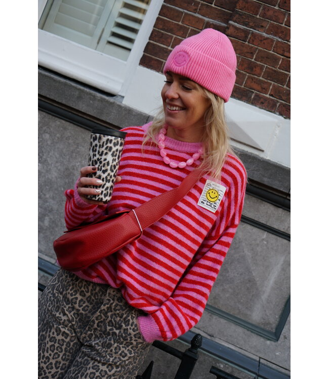 STREEP TRUI SMILEY ROOD ROZE