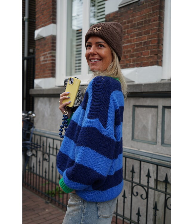 STREEP TRUI BLAUW GROEN