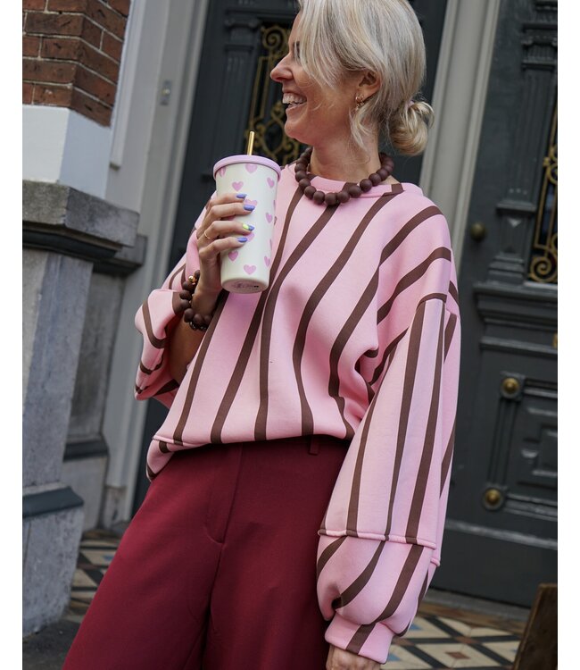 STREEP  SWEATER BO BRUIN ROZE