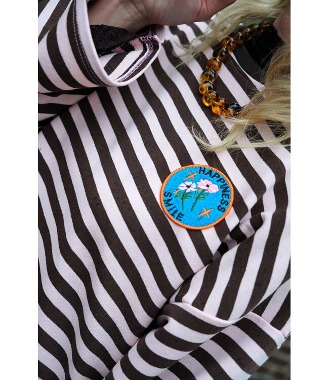 STREEP TOP LIV HAPPINESS BRUIN ROZE