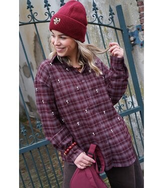 GERUITE BLOUSE BURGUNDY