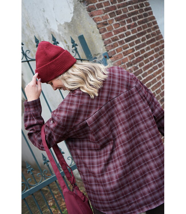 GERUITE BLOUSE BURGUNDY