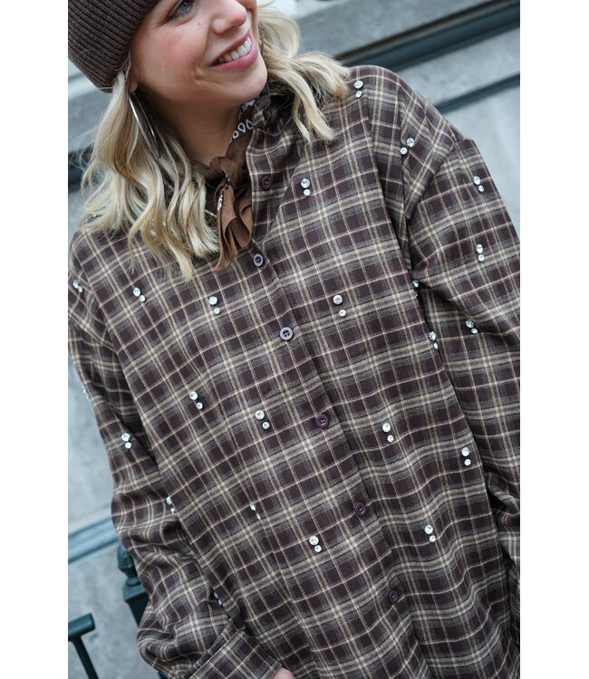 GERUITE BLOUSE BRUIN