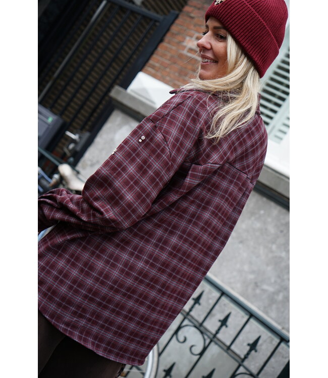 GERUITE BLOUSE BURGUNDY