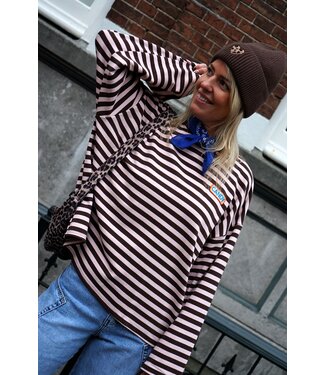 STREEP TOP LIV CANDY BRUIN ROZE