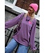OVERSIZED STREEP TOP ROZE PAARS