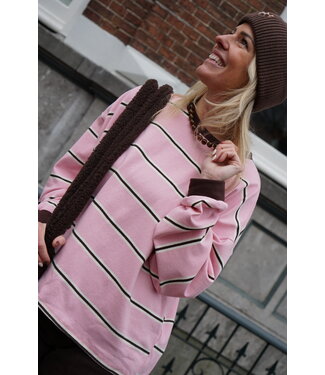 STREEP TRUI ROZE  BRUIN