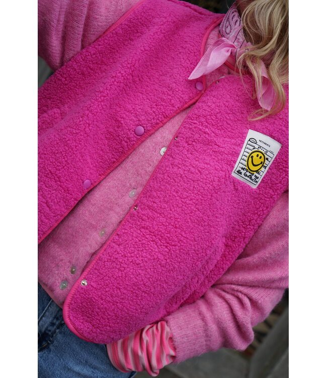 GILET SMILEY FUCHSIA