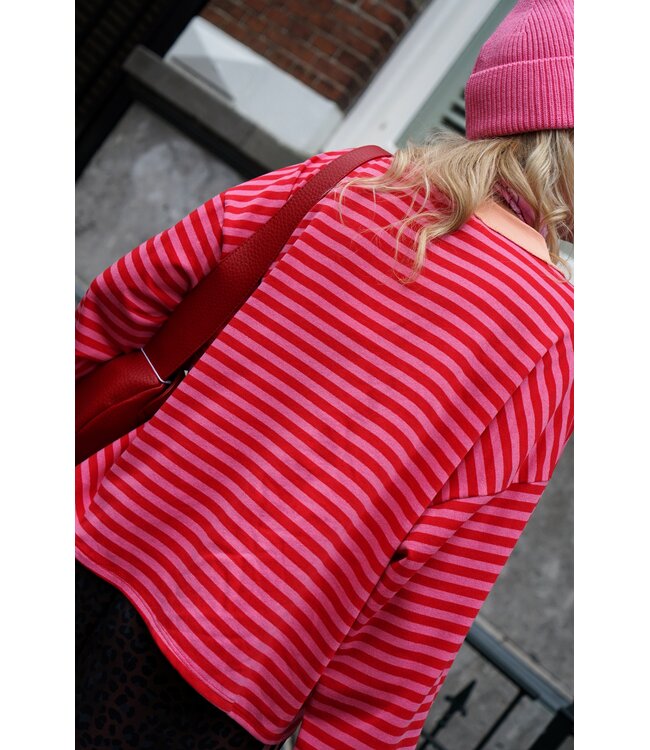 STREEP TOP SAAR ROOD ROZE