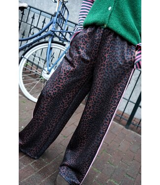 LEOPARD BROEK ROZE