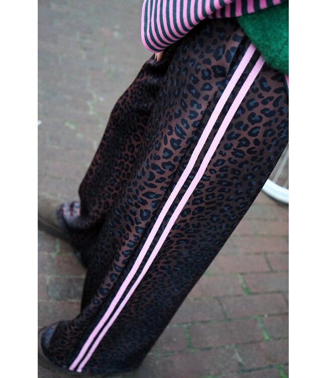 LEOPARD BROEK ROZE